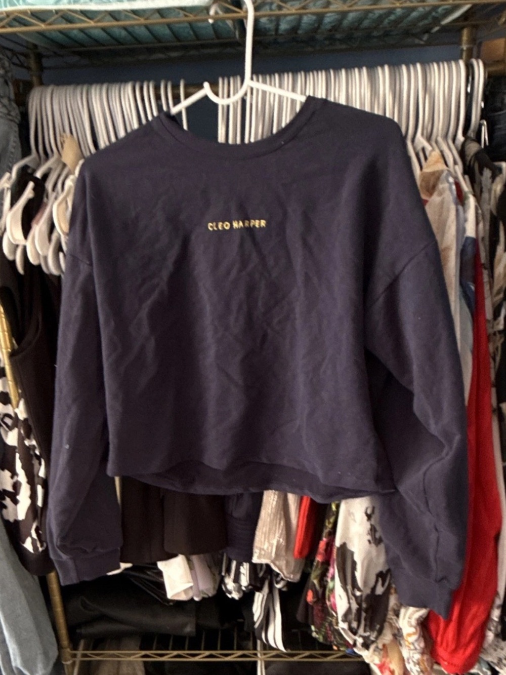 Cleo Harper cropped sweatshirt size medium
